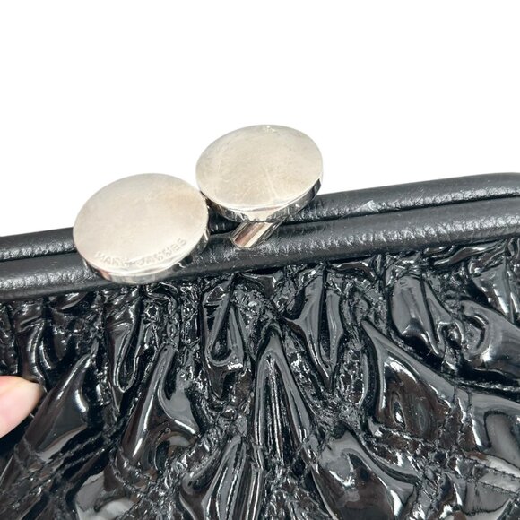 Marc Jacobs Stam Black Patent Leather Quilted Handbag - Picture 3 of 13